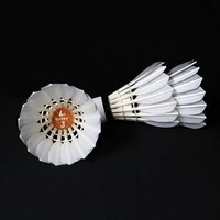 Volants de badminton Linton LT-03 en plumes naturelles de première qualité, blancs, vitesse 75-79, pour la vente en gros
