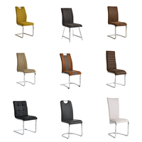 Vente en gros de chaises de salle à manger, mobilier, salon moderne, chaises de cuisine, sièges latéraux rembourrés, chaise de salle à manger en tissu similicuir