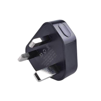 Chargeurs et adaptateurs USB 5W avec prise UK, noir et blanc, vente en gros d'usine, chargeur mobile