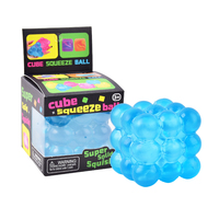 Jouets sensoriels anti-stress en TPR souple en forme de cube rond, nouveaux jouets squishy en forme de cube de maltose pour garçons ou filles, vente en gros