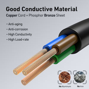 Enchufe Estándar del Reino Unido 13A/250V, Enchufe de Extensión de Cobre, Cable de Extensión de 1.8M, Enchufe Múltiple de 3 Orificios, Regleta de Corriente Estándar Británica - Product Image 3