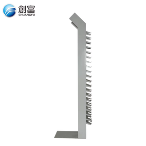 カスタマイズ可能な多層メタルディスプレイ棚、店舗でのサンプル・装飾資材保管用展示スタンド - Product Image 2