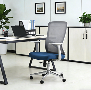 Silla de Oficina Ergonómica de Malla Reclinable, Tejido Transpirable de <span class=keywords><strong>Verano</strong></span>, Altura Ajustable, Sillas de Oficina Modernas de Malla, Silla para Visitantes - Product Image 1