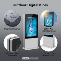 Kiosco Digital Interactivo con Pantalla Táctil de 43/55/65 Pulgadas para Exteriores, Reproductor de Publicidad para Parques y Edificios, Android WiFi