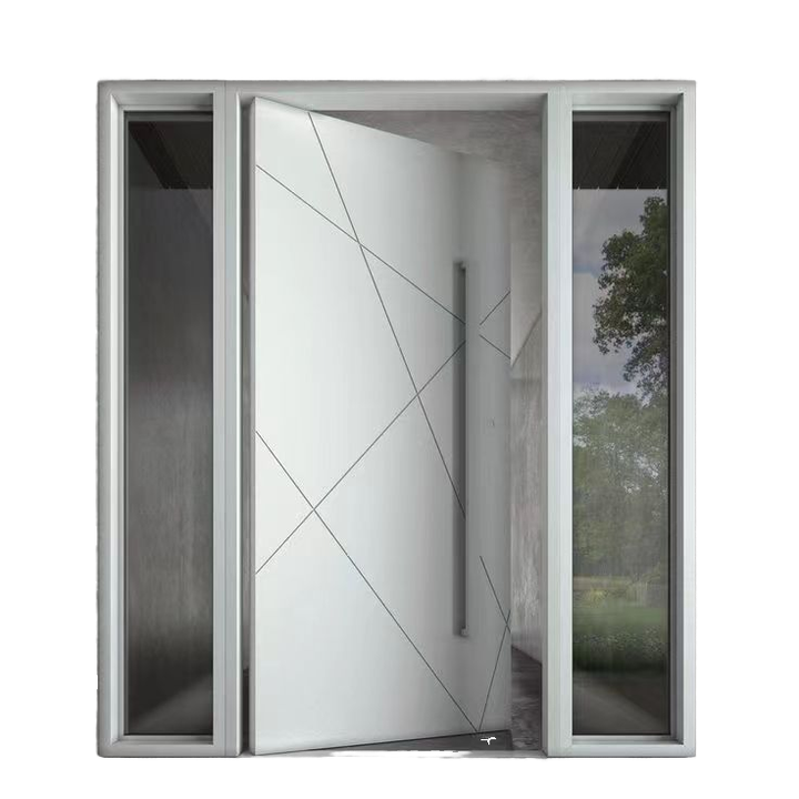 Photo inspiration: Visual Reference: Stainless Steel Aluminum Casting House Pivot Entry Door Security Front