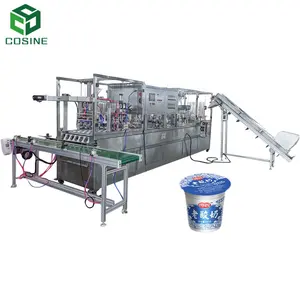Automatische Roterende Ijs/Jelly/Yoghurt/Water Cup Vul-En Sluitmachine Met Op Maat Gemaakte Service