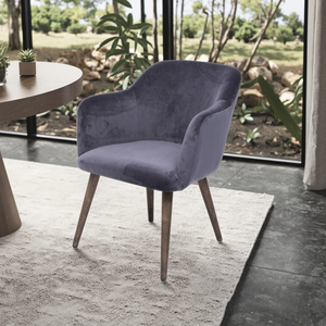 Wholesale Modern <strong>Velvet</strong> Upholstered Solid Wood Legs <strong>Dining</strong> <strong>Chair</strong> for Home Bathroom <strong>Dining</strong> Rooms - Product Image 1