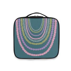 Hawaii Lei Design Square Professional Artist <b>Makeup</b> Brush Box Custom Logo Printing Cosmetic Organizer <b>Storage</b> Box <b>for</b> Women - Product Image 1