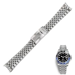 Mỹ Cổ Thuế-Miễn Phí Cho Rolex Gmt II 116710 blnr Rắn Cong End <span class=keywords><strong>20Mm</strong></span> Thép Không Gỉ Jubilee Ban Nhạc Đồng Hồ Dây Đeo Triển khai <span class=keywords><strong>Clasp</strong></span> - Product Image 4