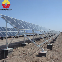 Vente chaude panneau solaire montage au sol module pv mise à la terre matériel de montage métal vis de terre système solaire