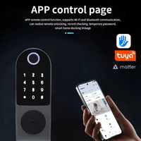 Cerradura Digital Inteligente KROVI NT02 Directo de Fábrica con Huella Dactilar, IP66 Impermeable y Control Remoto para Seguridad en Exteriores