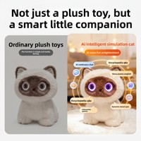 Robot de compagnie intelligent AI Cat-Planet, jouet en peluche électronique pour chat, pour les 14 ans et plus - Cadeau idéal