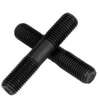 DIN938/DIN835/DIN939/DIN940/GB901 Carbon Steel High Strength Grade 8.8-12.9 Double-Headed Rod Studs M12x1.5 6mm Black Oxide Nuts