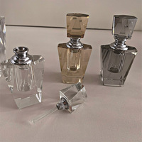 Flacon de parfum en cristal de 1/2/3/6 ml, forme géométrique, coloré, flacon de parfum haut de gamme, flacons d'huile essentielle de luxe, décoration
