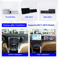 Écran radio MOOKAKA 13,1+12,3 pouces pour Hyundai Sonata 2011-2015, navigation GPS Android, autoradio, CarPlay sans fil, Plug & Play