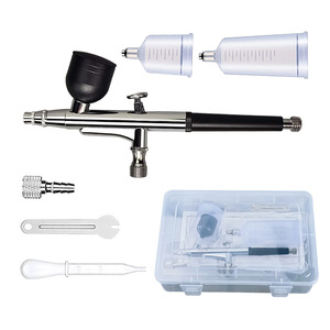 Aérographe double action YC-S131 0,35-0,5 mm à alimentation par gravité, vitesse réglable, pour peinture artistique, artisanat, retouches, portable - Product Image 2