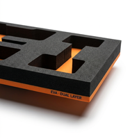 Insert en mousse EVA/EPE personnalisé pour étui de transport de drone, plateau de protection antichoc et étanche pour pièces de drone