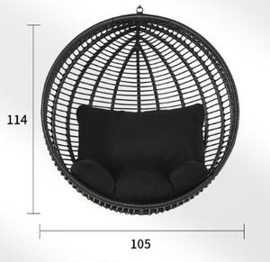 Groothandel Custom Moderne Buitentuin Balkon Rotan Rieten Hangmat Opknoping Schommel Mand Stoel Patio Eierpod Stoel Stand Metaal - Product Image 6