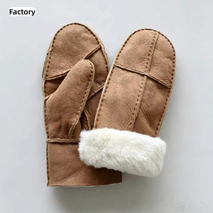 <span class=keywords><strong>Gants</strong></span> en peau de mouton double face confortables pour femmes, parfaits pour l'extérieur, idéaux pour l'hiver - Product Image 1