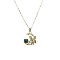 Jeutelis joyería moda cobre planeta serie circón colgante collar titanio acero cadena mujer joyería accesorios para mujer