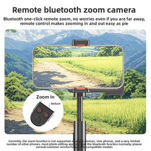Mini Tragbarer Handy-Selfie-Stick mit Eingebauter Beleuchtung Kabelloser Fernbedienungs-Selfie-Ständer Universeller Mobiler Fotografie-Helfer - Product Image 2