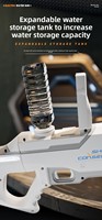 Pistolet à eau électrique transfrontalier de haute technologie, haute pression, grande capacité, auto-amorçant, à jets puissants, pour l'extérieur en été, en plastique