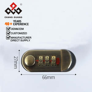 3 अंकों का संयोजन लॉक एंटीक पीतल खत्म धातु लॉक टिकाऊ सुरक्षित ताला सुटकेस बॉक्स कैबिनेट ड्रॉअर के लिए आसान - Product Image 1