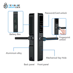 Chiave di sicurezza senza chiave digitale serratura porta TTLock Smart Fingerprint <span class=keywords><strong>Lock</strong></span> per porte in legno acciaio di vetro in alluminio - Product Image 4