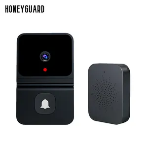 HONEYGUARD HSL021 Tuya bel pintu nirkabel, interkom Video WIFI dengan penglihatan malam inframerah, Alarm keamanan rumah, Monitor kamera tanpa kabel