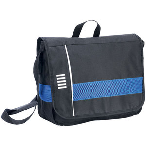 Borsa a Tracolla Nera e Blu 120x380x300 mm, Borsa a Tracolla da Donna con Pannello in Rete e Cinghia Regolabile - Product Image 1