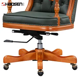 Cadeira executiva luxuosa de couro, escritório com parte traseira alta