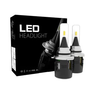 現代アクセントヘッドライトアセンブリ Suppliers-B6 12v 60w 6000k hb4 LEDヘッドライト9006車のヘッドライトLED csp 9006hb4車のフロント電球