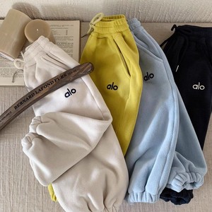 Tongxingyuan Children's Autumn Winter Boys Fleece Sweatshirt And Sweatpants Casual Two Piece Set Beige Yellow Green Blue - Product Image 4