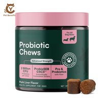 Complément alimentaire probiotique pour la santé intestinale des chiens et des chats, comprimés à mâcher, prébiotique, digestion, vitamines du complexe B, absorption rapide, équilibre