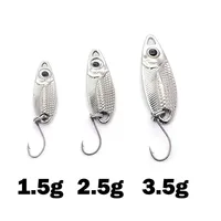 Mini cuillère en métal Spinnerbait Jigging Lure 1,5g-3,5g pour la pêche en mer, en bateau, en rivière, en eau salée, ciblant le poisson-chat