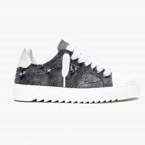 Baskets décontractées pour femmes, style designer, effet vieilli, avec lacets asymétriques rose et blanc, à plateforme, chaussures de marche tendance pour femmes - Product Image 3