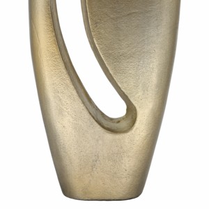 Vaso in metallo con dettagli a intaglio, moderno vaso decorativo per fiori, da esporre sul tavolo del soggiorno - Product Image 5
