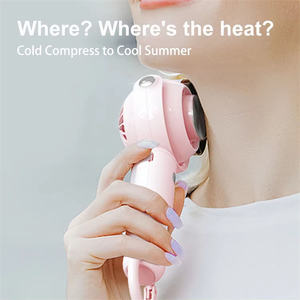 2024 más Popular 2000mAh Usb Mini soporte de escritorio refrigeración por <span class=keywords><strong>aire</strong></span> portátil recargable compresa fría ventilador de mano - Product Image 5