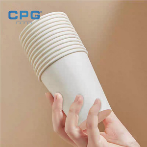 Vasos de Papel con Revestimiento PLA al por Mayor de Fábrica, 8oz 12oz 16oz, Vasos de Papel Desechables para Café, Vasos de Papel Biodegradables - Product Image 1