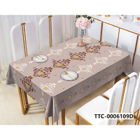 Nappe semi-circulaire moderne en plastique, imperméable, résistante à l'huile, réutilisable, pour mariage, restaurant, maison, salle à manger, fête, décoration