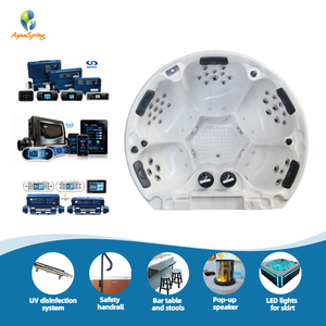 Jacuzzi de Acrílico para Masajes, Semicircular, de Pared, con 54 Jets, para Exteriores - Product Image 2