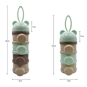 Baby Snack Food Storage <strong>Box</strong> Baby Accessories 3 or 4 Layers Cartoon Bear Portable Kid Container Plastic Baby <strong>Milk</strong> <strong>Box</strong> - Product Image 1