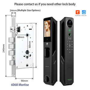 Cerradura Digital Inteligente con Reconocimiento Facial 3D, Biométrica, de Palma, de Aleación de Aluminio, para Puerta de Madera, con Huella Dactilar y App, para Seguridad del Hogar - Product Image 5