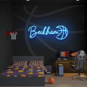 Tube lumineux LED bleu publicitaire personnalisé avec lettres japonaises en PVC, enseigne néon pour mariage, décoration et aménagement paysager - Product Image 4