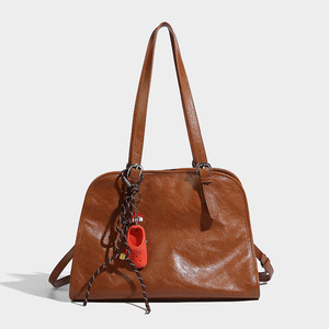 Sac à bandoulière pour femme, mode rétro haut de gamme, automne-hiver, grande capacité, sac fourre-tout en PU, fermeture à glissière, Tanjing - Product Image 6