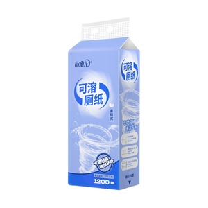 Papier toilette hydrosoluble à dissolution rapide 4 plis 300 feuilles, à suspendre au mur, extraction par le bas, compatible fosses septiques, pour camping-car et marine, OEM - Product Image 3