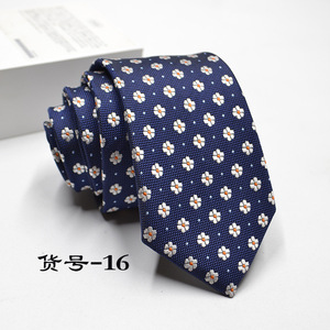 Cravates pour hommes en gros, design tendance, personnalisées, 6 cm, pour le bureau, à motifs floraux, à pois et à rayures - Product Image 3
