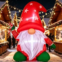 Décorations de Noël gonflables en gros de 1,20 m : Gnomes sans visage pour l'extérieur