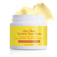 Crème éclaircissante pour le visage au curcuma biologique et à la vitamine C, anti-âge et correcteur de taches brunes