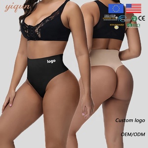 YiQun OEM/ODM Womens <strong>High</strong> <strong>Waist</strong> Seamless Tummy Control Slimming <strong>Underwear</strong> Shaping Thongs Panties Body Shaper for Women - Product Image 1